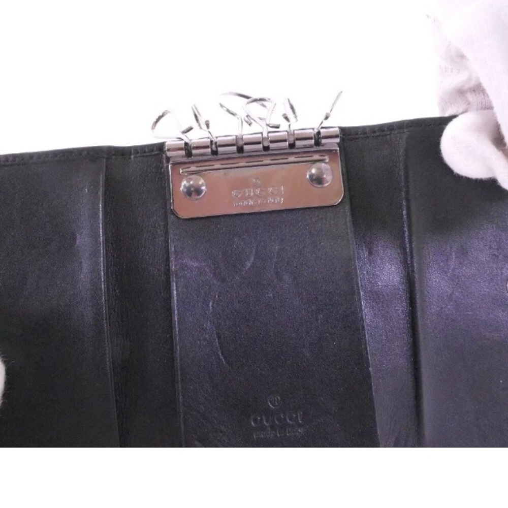 GUCCI Denim Indigo Denim six hooks Key case - Picture 9 of 12